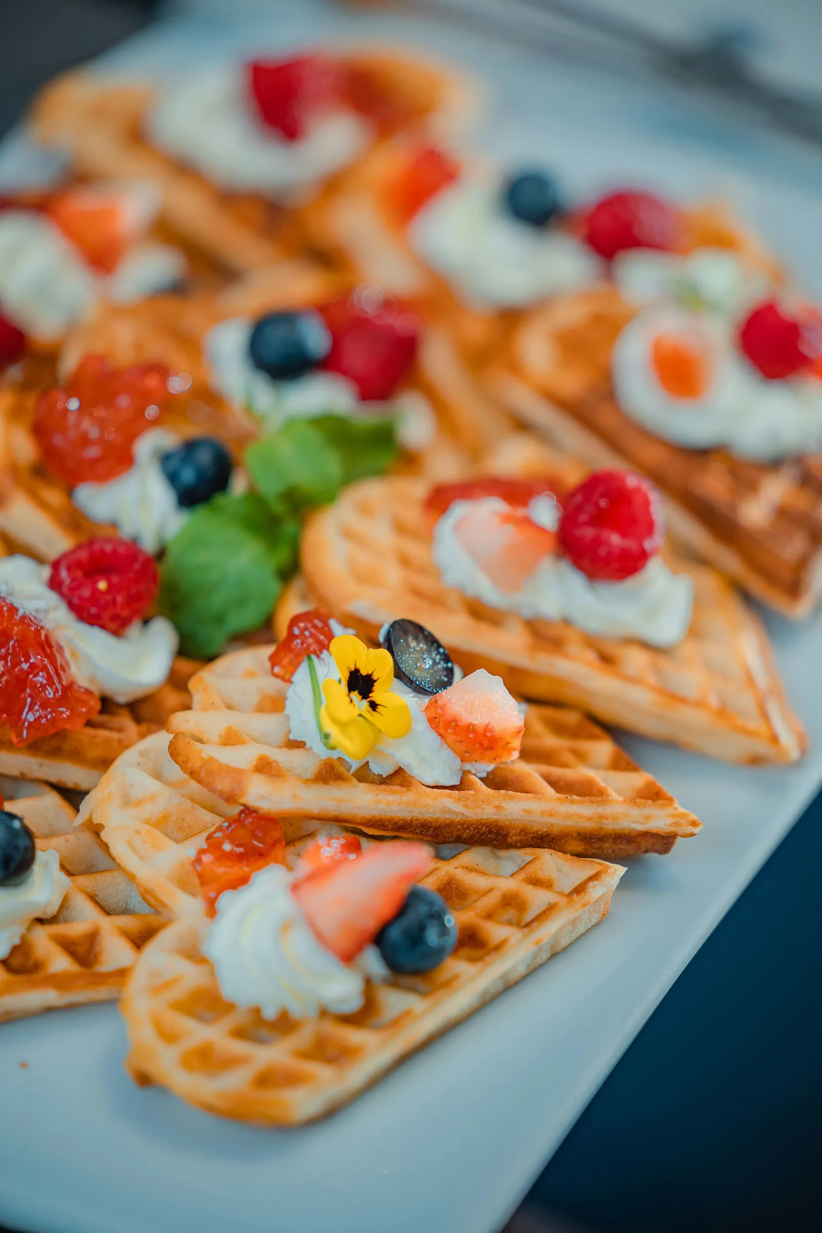 Desserts et gaufres
