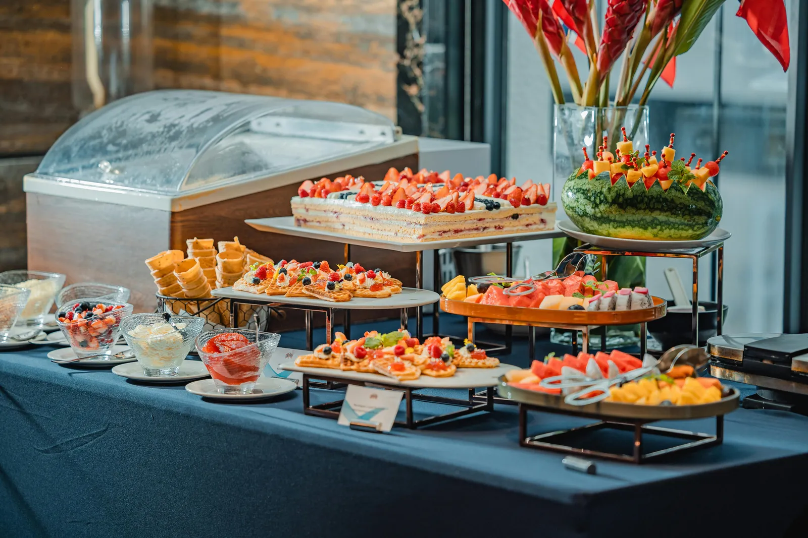 Buffet dessert et fruits